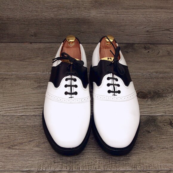 *NIB* $325 Allen Edmonds LINWOOD Golf 9 E White/Black * add $15 new Trees main image 10